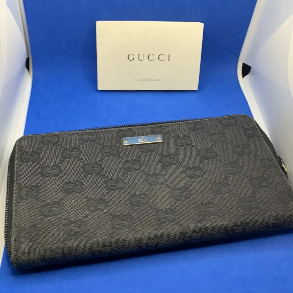 Authentic Preowned Gucci GG Guccisimo Zippy Wallet - Picture 1 of 12